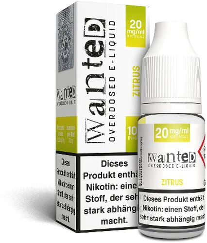 Wanted Overdosed Zitrus 20mg Nikotinsalzliquid