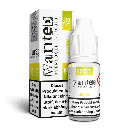 Wanted Overdosed Zitrus 20mg Nikotinsalzliquid Wanted Overdosed Zitrus 20mg Nikotinsalzliquid
