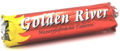 Wasserpfeifenkohle Golden River 1Stk. 33mm Wasserpfeifenkohle Golden River 1Stk. 33mm
