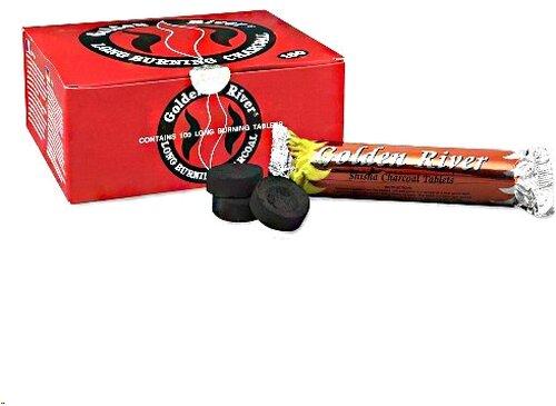 Wasserpfeifenkohle Golden River 33mm  