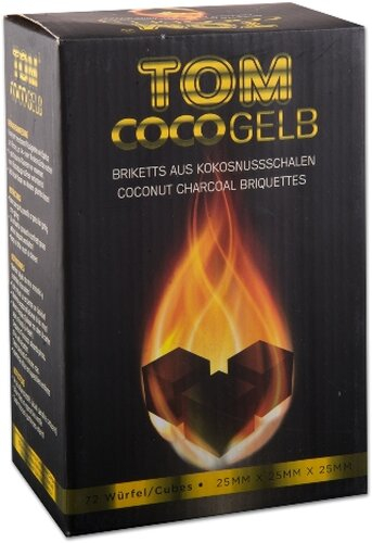 Wasserpfeifenkohle Kokosnuss TOM Cococha Gelb 1 kg Wasserpfeifenkohle Kokosnuss TOM Cococha Gelb 1 kg