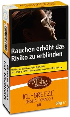 Wasserpfeifentabak Alisha Ice Breeze (ehem. Mint) 50g