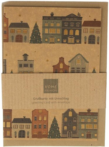 Weihnachtsdorf Grußkarte 16,5 x 10,5cm Weihnachtsdorf Grußkarte 16,5 x 10,5cm
