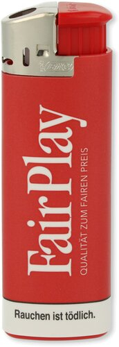 Werbefeuerzeug Fairplay BIC Rot