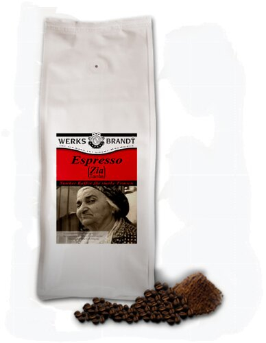 Werksbrandt Kaffee Espresso (Zia Tante) 1 kg Bohnen
