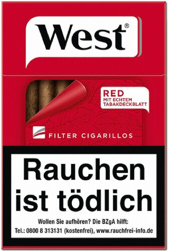 West Filter Zigarillos Red 17er