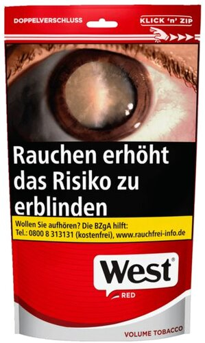 West Red Tabak 100g Beutel Volumentabak