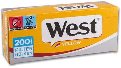 West Yellow Zigarettenhülsen 200 Stück West Yellow Zigarettenhülsen 200 Stück