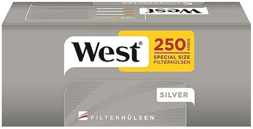 West Zigarettenhülsen  Silver Special 250 Stück
