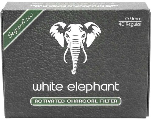 White Elephant 40 Activated Charcoal Filter 9mm
