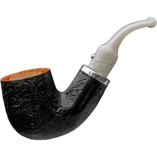 White Elephant Pfeife Ebony & Ivory Sandblast 4 White Elephant Pfeife Ebony & Ivory Sandblast 4