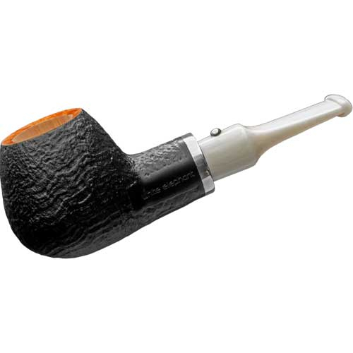 White Elephant Pfeife Ebony & Ivory Sandblast 5 White Elephant Pfeife Ebony & Ivory Sandblast 5