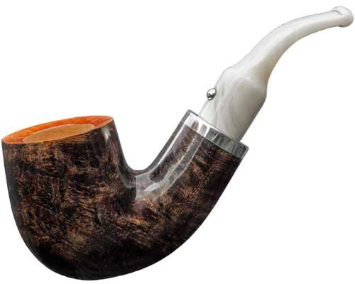 White Elephant Pfeife Ebony & Ivory Grey 4 White Elephant Pfeife Ebony & Ivory Grey 4