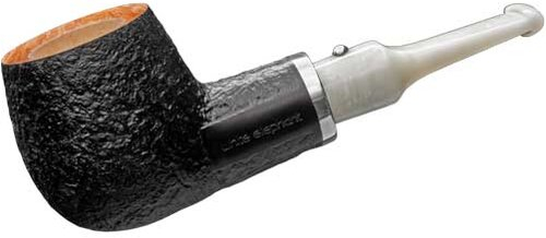 White Elephant Pfeife Ebony & Ivory Sandblast 6 White Elephant Pfeife Ebony & Ivory Sandblast 6