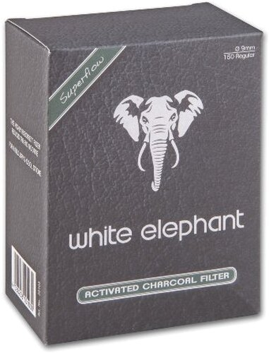 White Elephant Pfeifenfilter Aktivkohlefilter 150 Stück White Elephant Pfeifenfilter Aktivkohlefilter 150 Stück