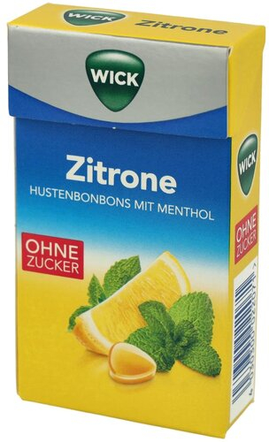 Wick Zitrone ohne Zucker 46g Box