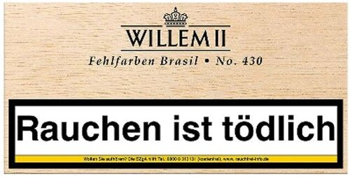 Willem II Zigarillos Fehlfarben 430 Brasil 100er Willem II Zigarillos Fehlfarben 430 Brasil 100er