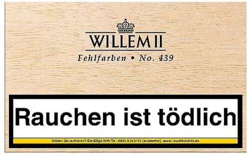 Willem II Zigarillos Fehlfarben 439 Sumatra 50er Willem II Zigarillos Fehlfarben 439 Sumatra 50er