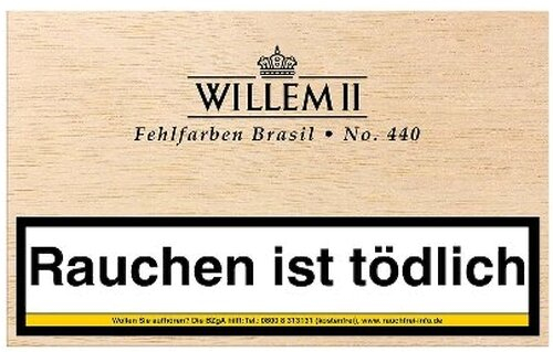 Willem II Zigarillos Fehlfarben 440 Brasil 50er Willem II Zigarillos Fehlfarben 440 Brasil 50er