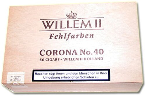 Willem II Zigarren Corona No.40 Sumatra 50 Stk. Willem II Zigarren Corona No.40 Sumatra 50 Stk.