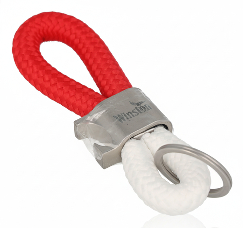Winston 2in1 Schlüsselanhänger Rot / Weiß