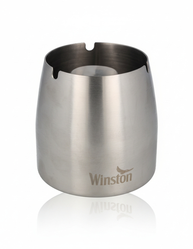 Winston Aschenbecher Metall Silber