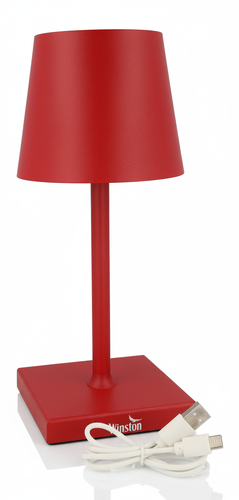 Winston aufladbare Tischlampe Rot