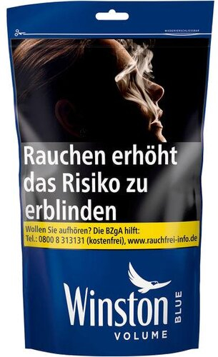 Winston Blau 100g Zip-Beutel Volumentabak