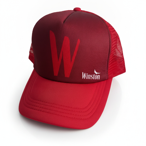 Winston Cap verstellbar Rot
