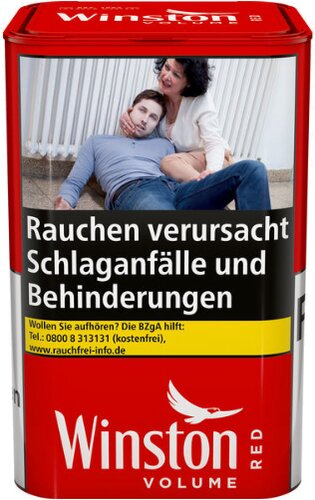 Winston Rot 85g Zigaretten Tabak mit Volumen Winston Rot 85g Zigaretten Tabak mit Volumen