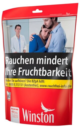 Winston Tabak Rot 195g Beutel Volumentabak