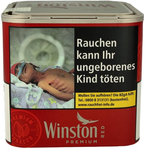 Winston Tabak Rot 56g Dose Zigarettentabak Winston Tabak Rot 56g Dose Zigarettentabak