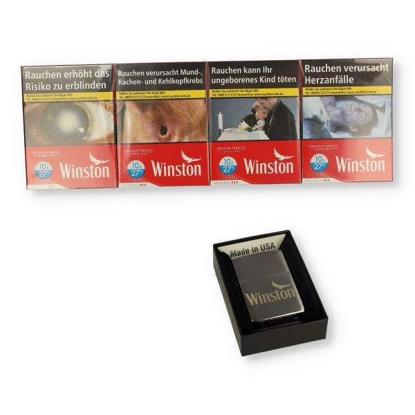 Winston Zigaretten (3x60) + Winston Zippo
