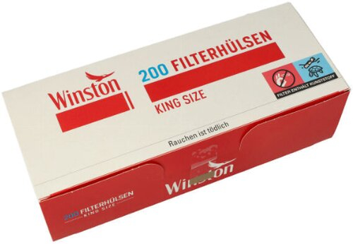 Winston Zigarettenhülsen 200 Stück Winston Zigarettenhülsen 200 Stück