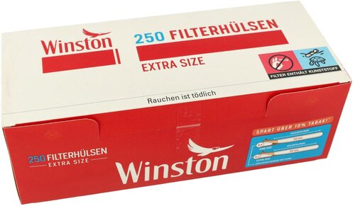 Winston Zigarettenhülsen Red Extra 250 Stück Winston Zigarettenhülsen Red Extra 250 Stück