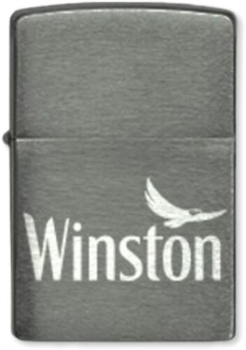 Winston Zippo Feuerzeug Grau Winston Zippo Feuerzeug Grau