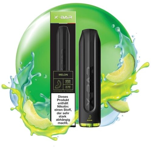 X-Bar Einweg E-Shisha Melon 20mg ca. 650 Züge