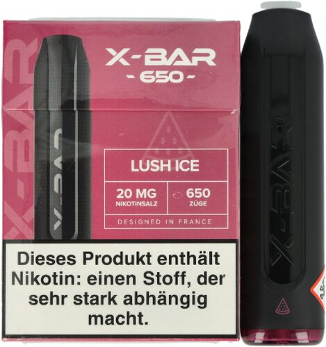 X-Bar Mini Einweg E-Zigarette Lush Ice 20mg X-Bar Mini Einweg E-Zigarette Lush Ice 20mg