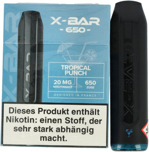 X-Bar Mini Einweg E-Zigarette Tropical Punch 20mg