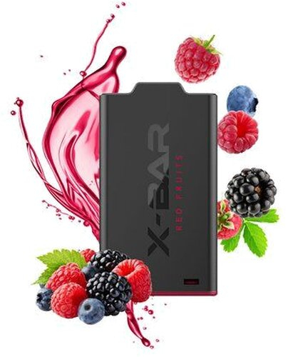 X-Bar X-Shisha Pod Red Fruits Fruits Rouges Nikotinfrei X-Bar X-Shisha Pod Red Fruits Fruits Rouges Nikotinfrei