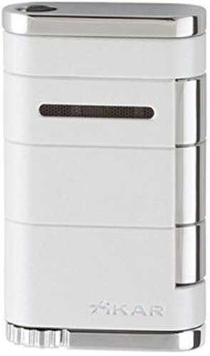 Xikar Allume Single Jet Feuerzeug Alpine-Weiß