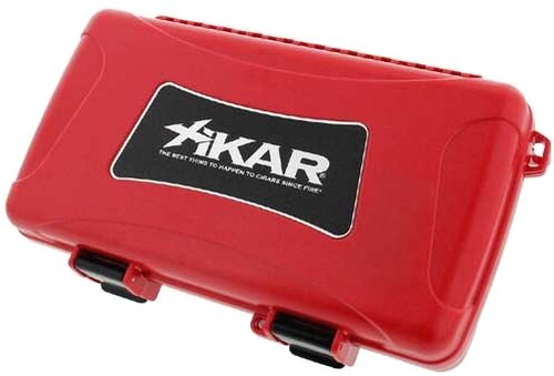Xikar Reisehumidor 5 Zigarren rot