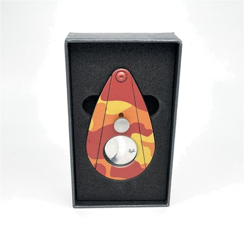 Xikar Xi2 Doppelklingen Cutter Edelstahl Camouflage (Flecktarn) Orange/Rot  Limited Edition