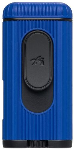 Xikar XKHD-1002 Hedron Single Jet-Flame Blau/Schwarz