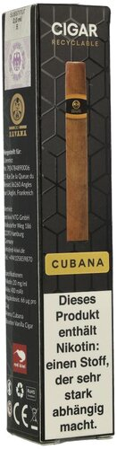XO Havana Einweg E-Zigarre Cubana 20mg XO Havana Einweg E-Zigarre Cubana 20mg