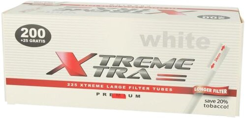 Xtreme Xtra Zigarettenhülsen White Long Filter 225 Stück