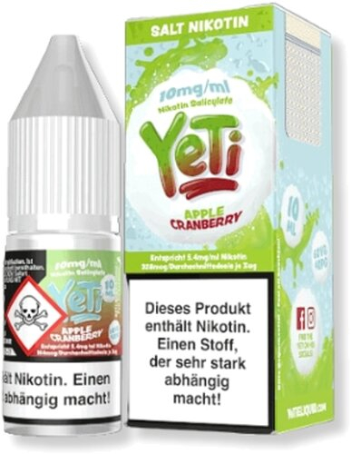 Yeti Apple Cranberry Nikotinsalz Liquid 10mg/ml