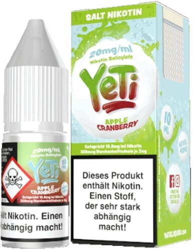 Yeti Apple Cranberry Nikotinsalz Liquid 20mg/ml