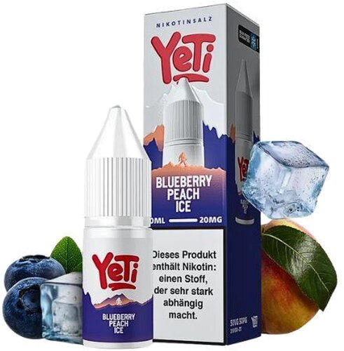 Yeti Blueberry Peach Ice Nikotinsalz Liquid Overdosed 20mg
