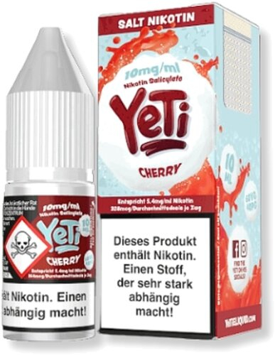 Yeti Cherry Nikotinsalz Liquid 10mg/ml Yeti Cherry Nikotinsalz Liquid 10mg/ml